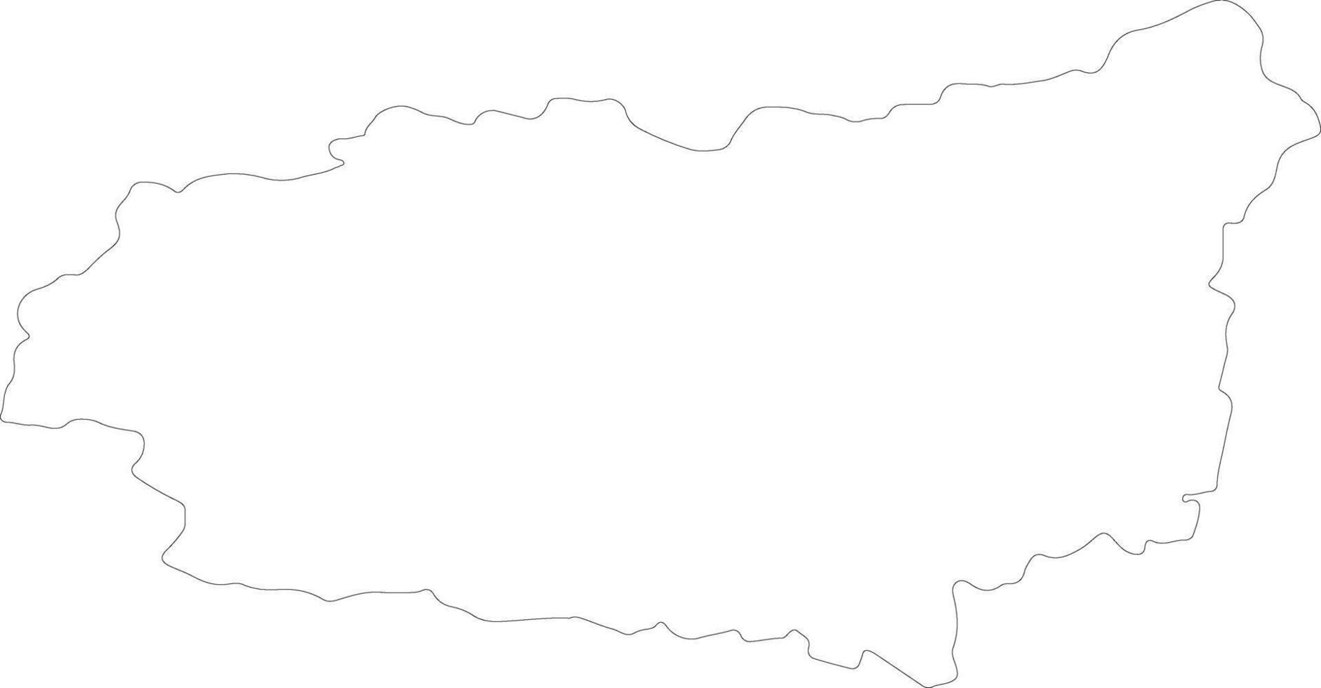 Leon Spain outline map vector