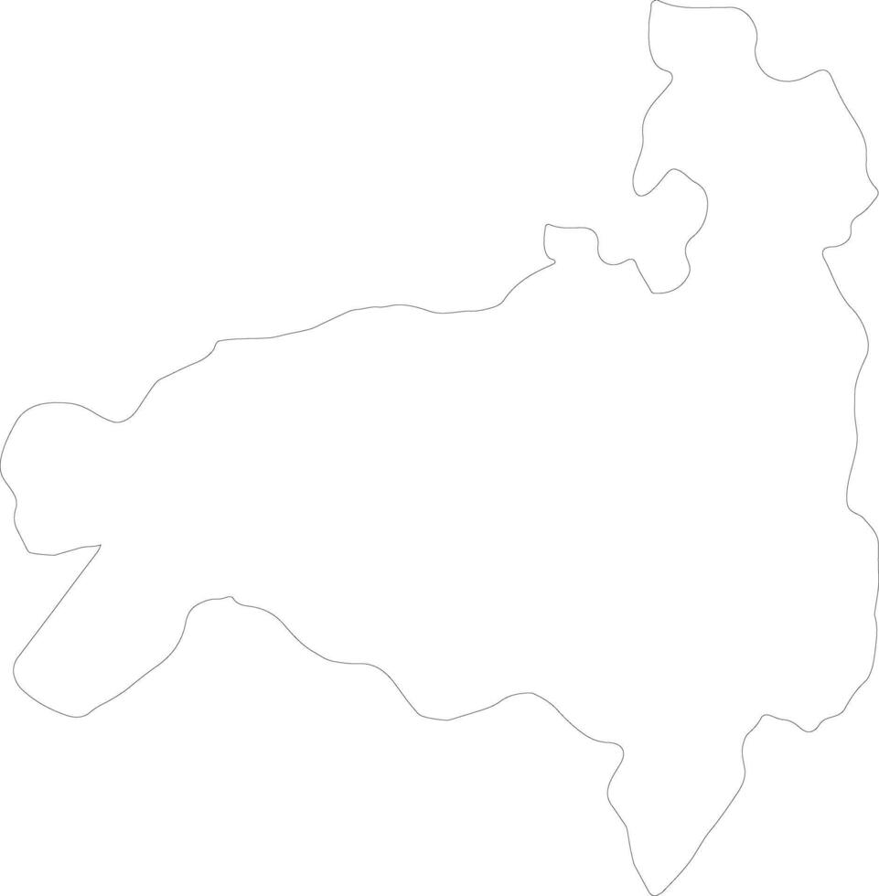 Loja Ecuador outline map vector