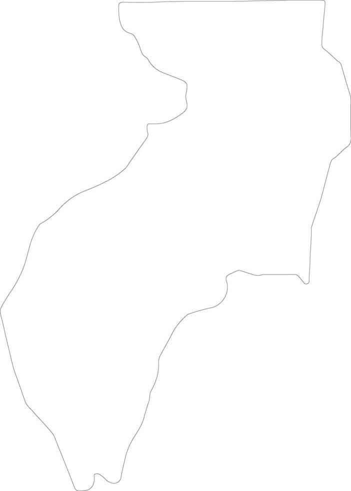 Lelouma Guinea outline map vector