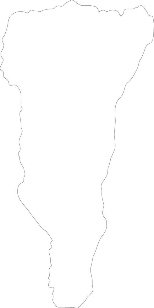 Likouala Republic of the Congo outline map vector