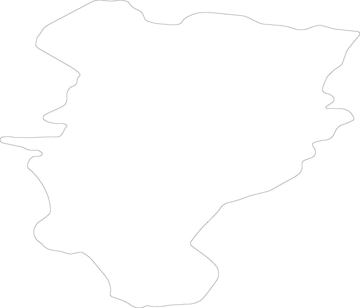 Kildare Ireland outline map vector