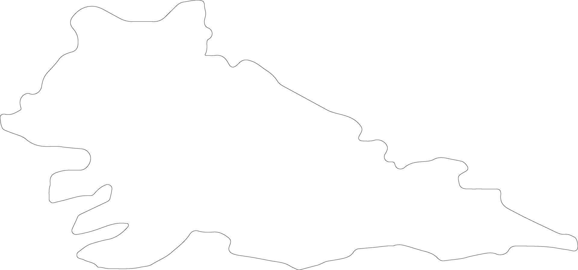 Mantova Italy outline map vector