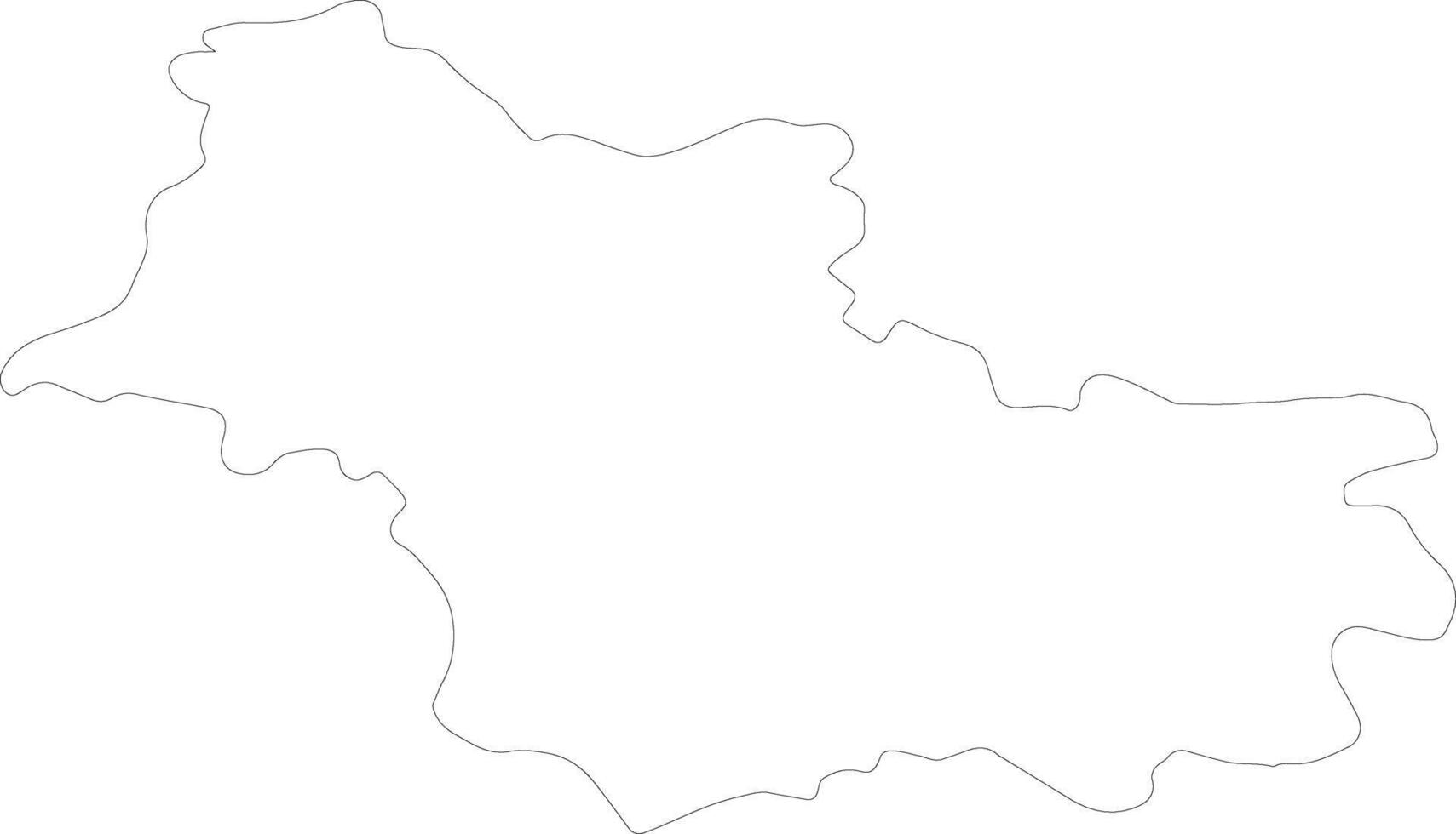 Loir-et-Cher France outline map vector
