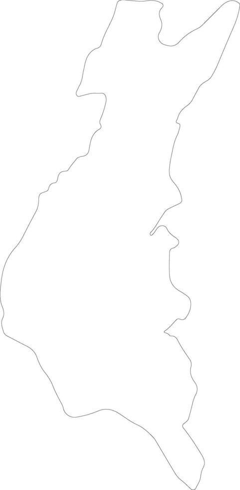 Los Rios Ecuador outline map vector