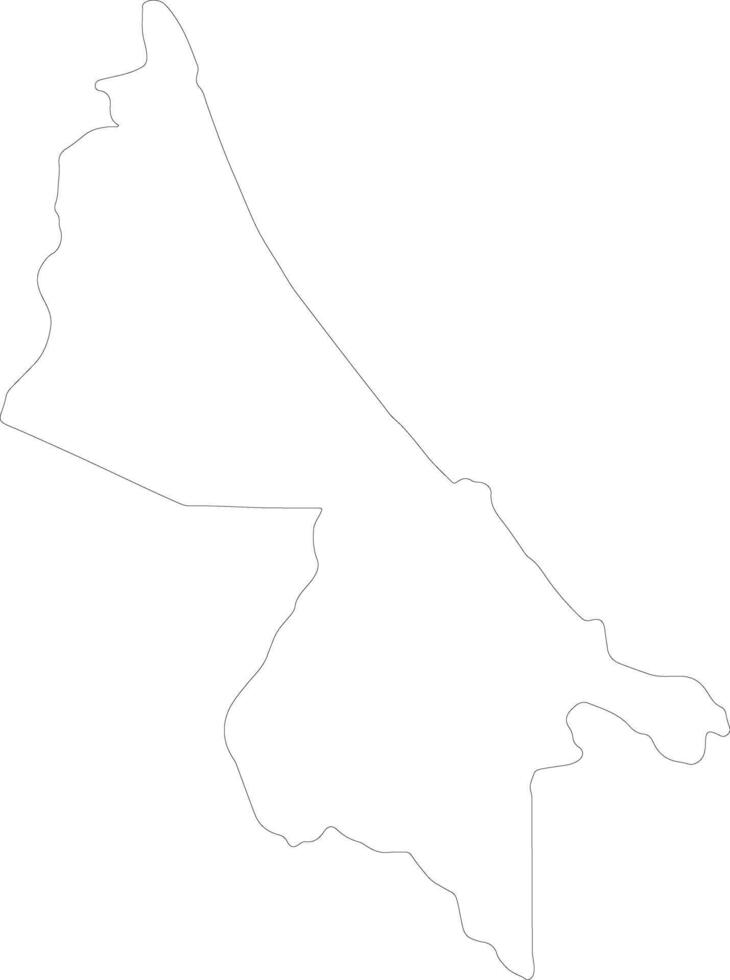 Limon Costa Rica outline map vector