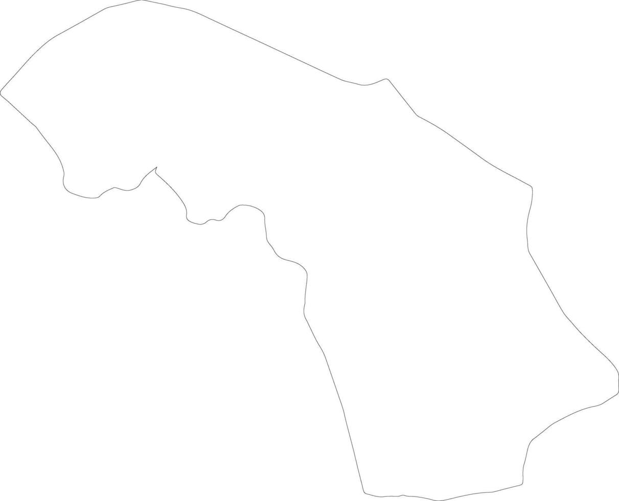 lorum burkina faso contorno mapa vector