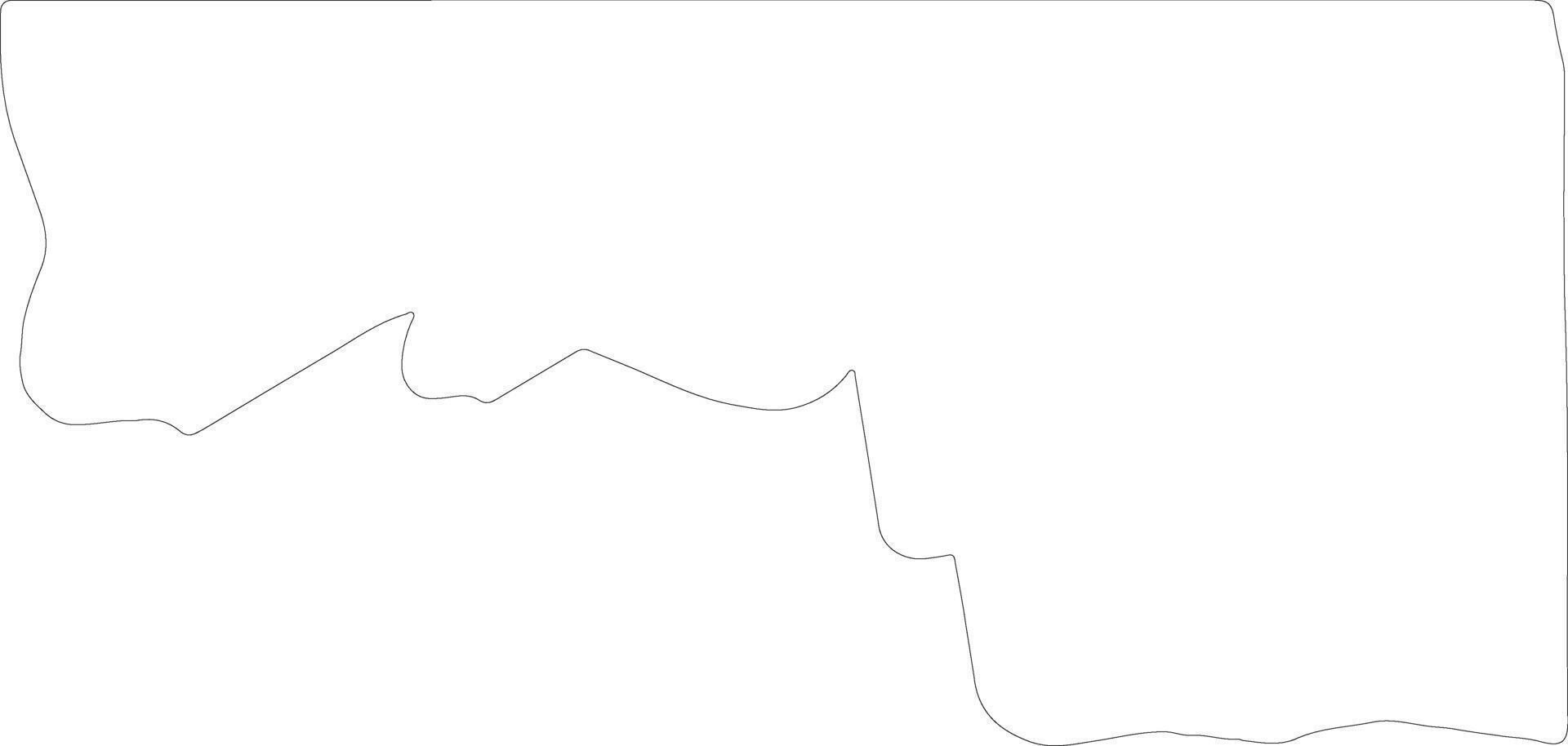 Kie-Ntem Equatorial Guinea outline map vector