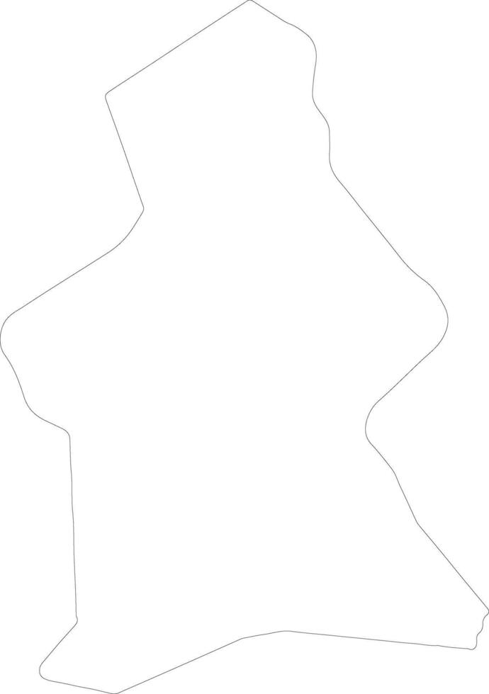 Lambeth United Kingdom outline map vector