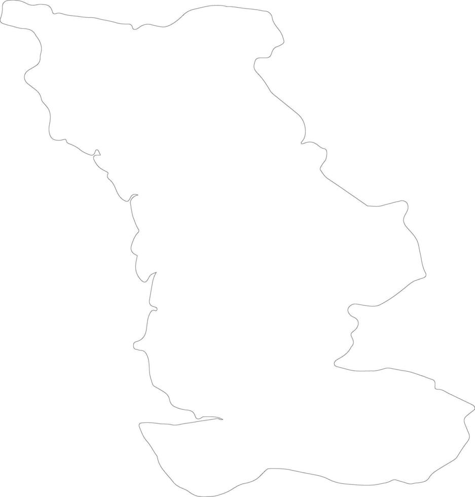 Manche France outline map vector