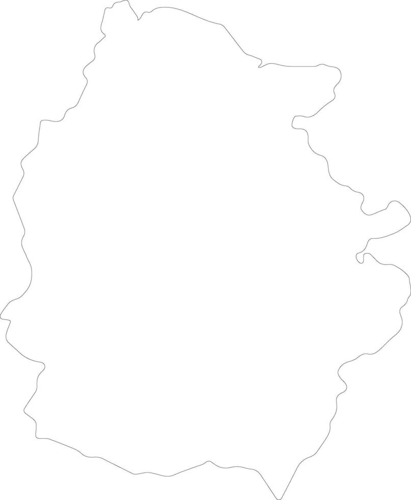 Lugo Spain outline map vector