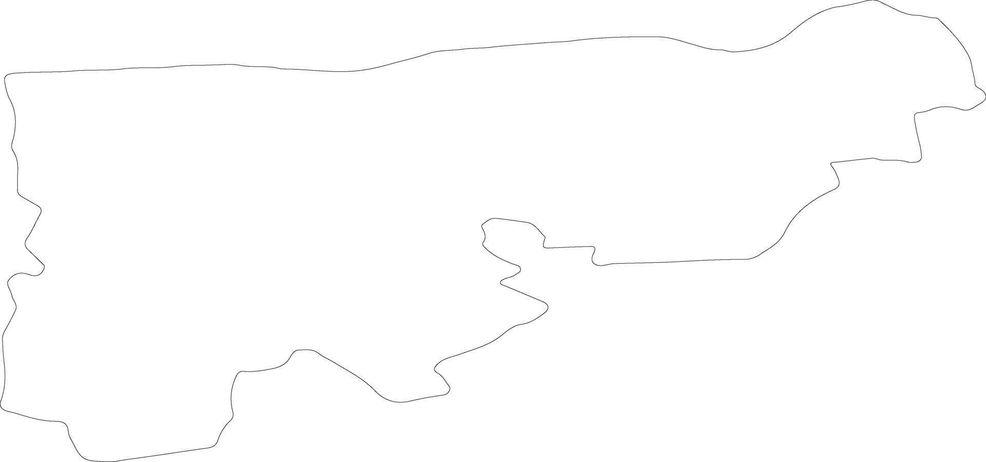 Komarom-Esztergom Hungary outline map vector