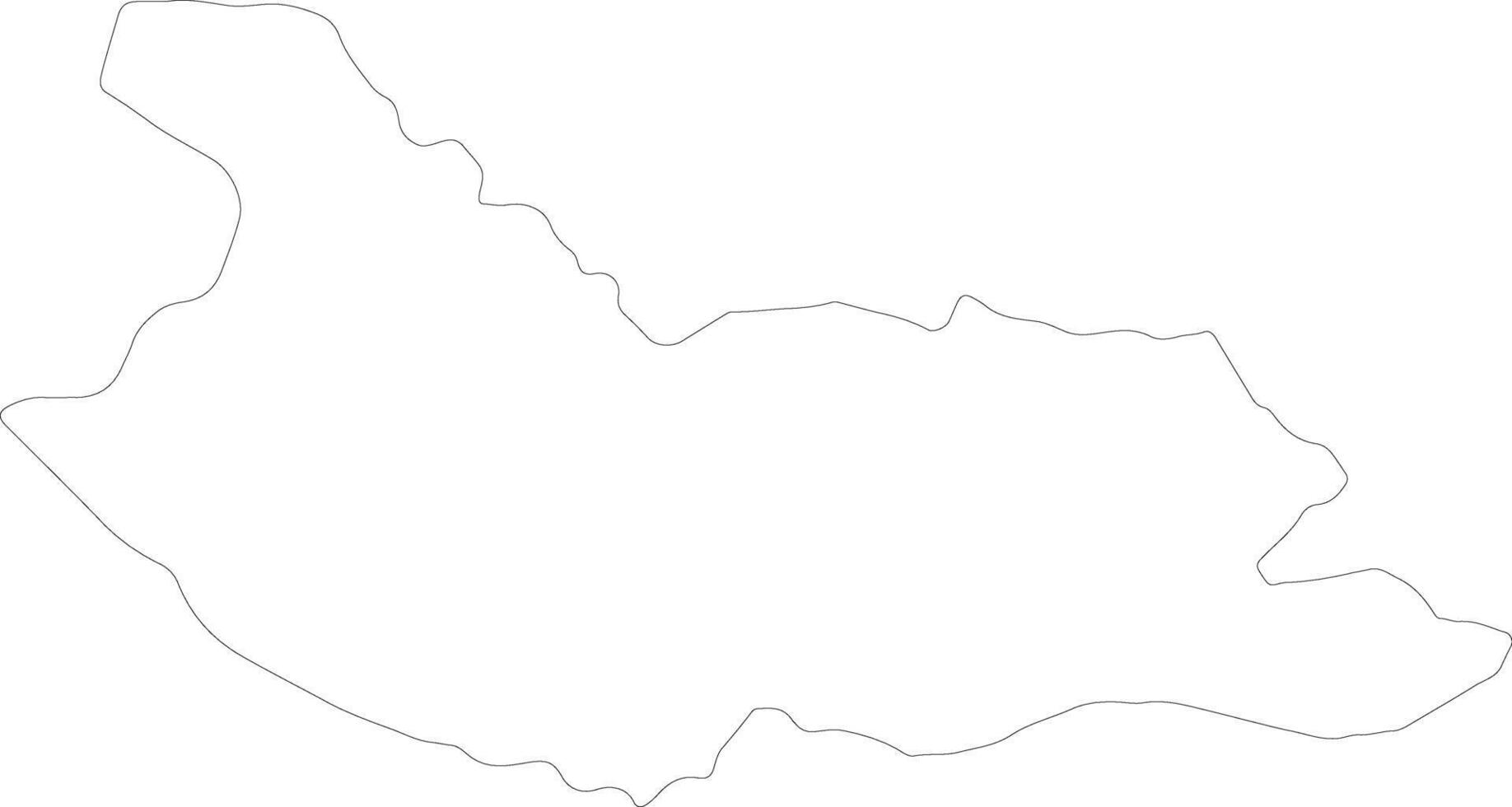 Kyustendil Bulgaria outline map vector