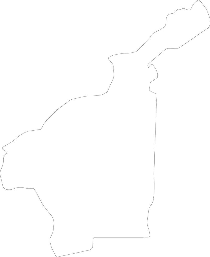 Mamou Guinea outline map vector