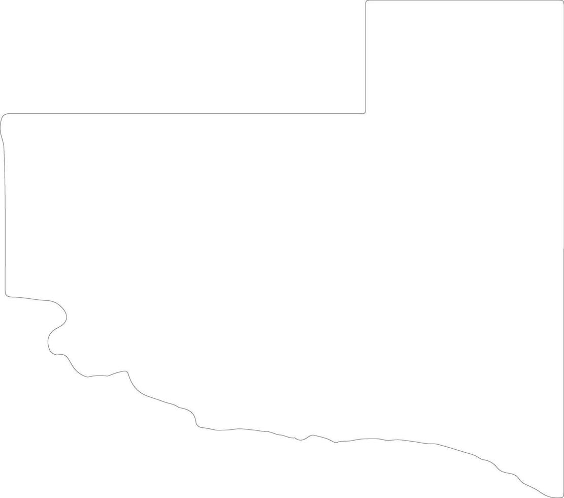 La Pampa Argentina outline map vector