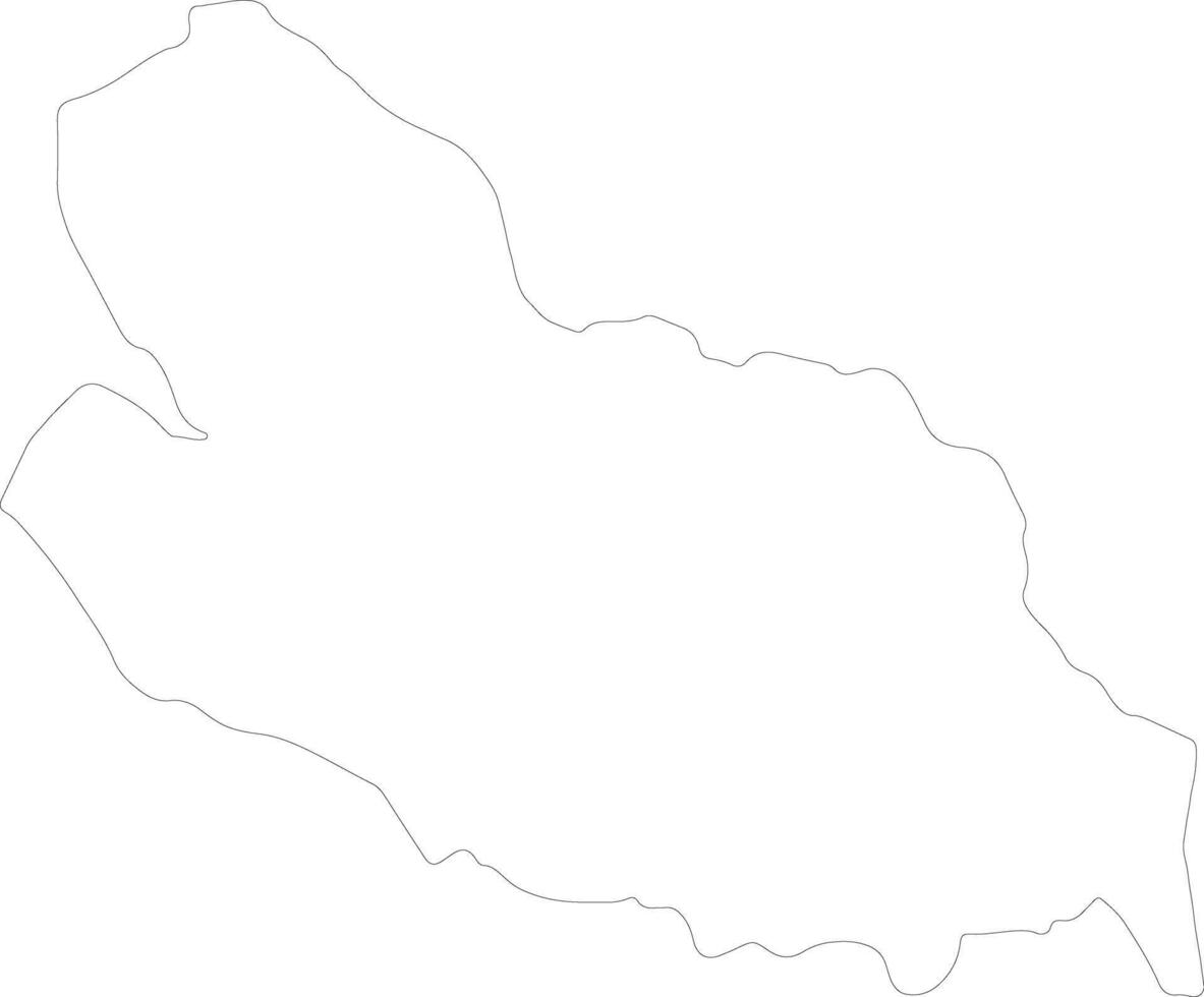Lobaye Central African Republic outline map vector