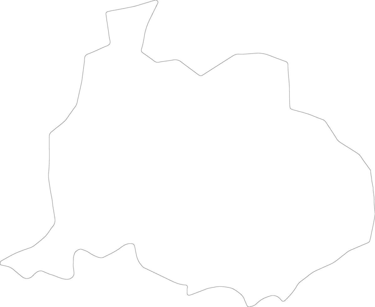 Kurdamir Azerbaijan outline map vector