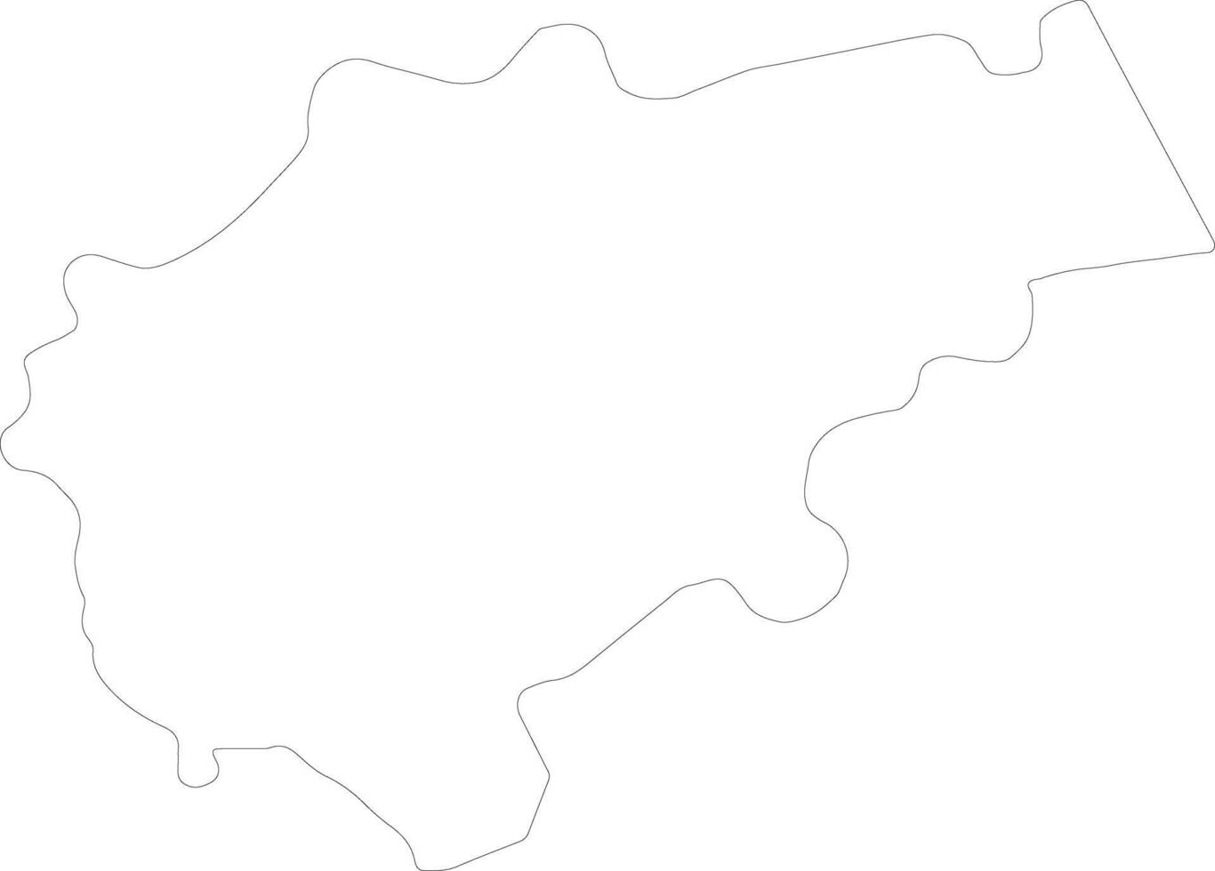 Macerata Italy outline map vector