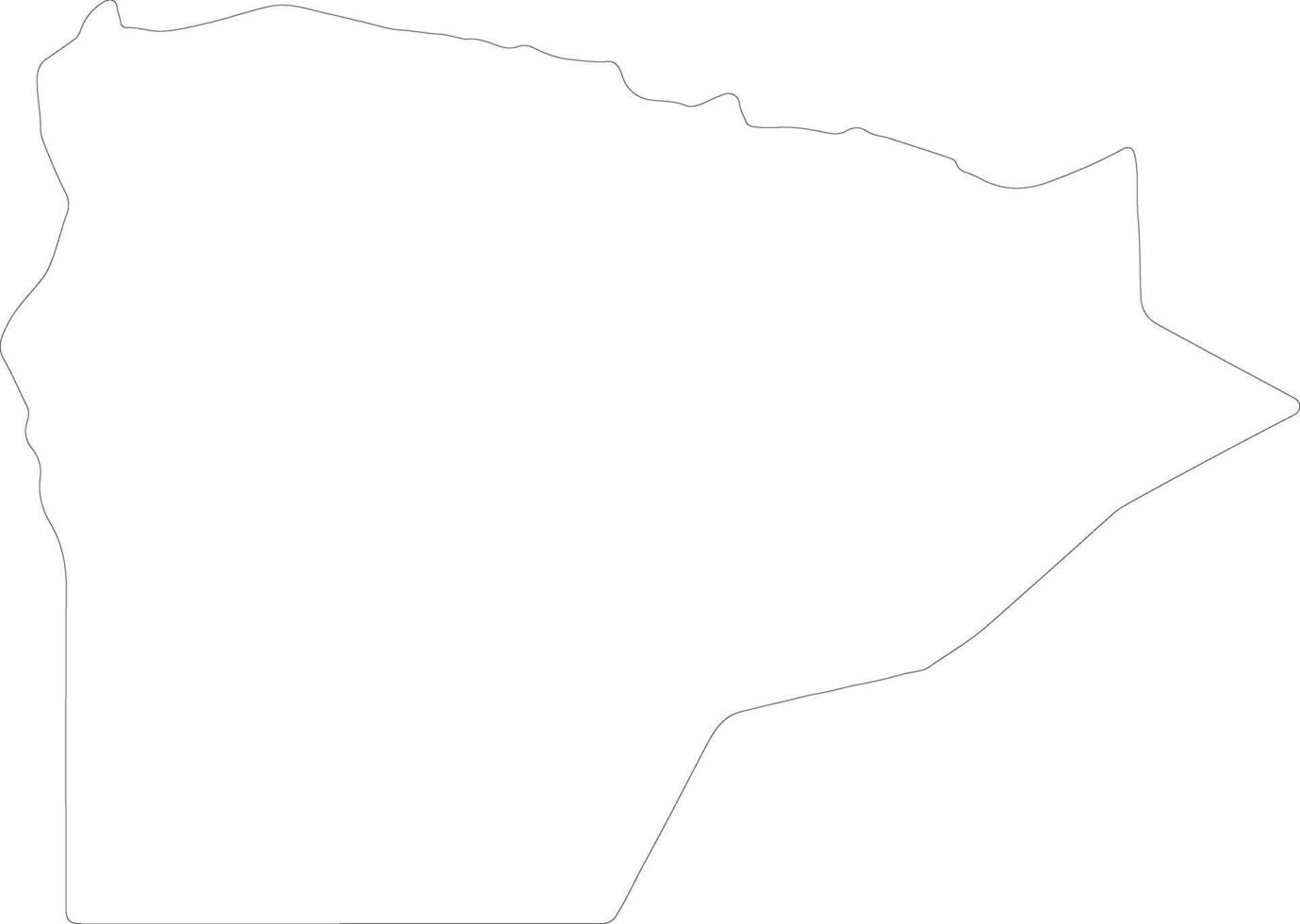 Matruh Egypt outline map vector