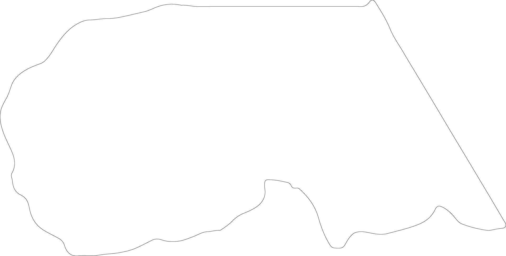 Maekel Eritrea outline map vector