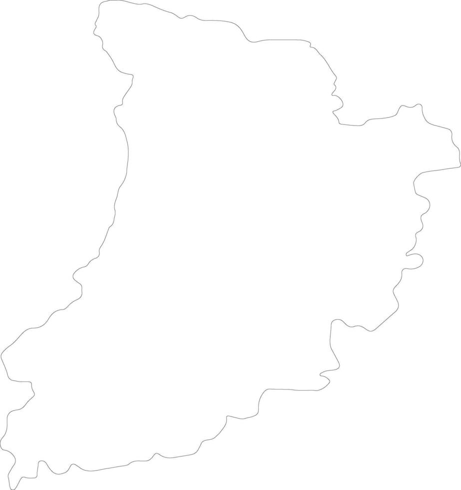 Lerida Spain outline map vector