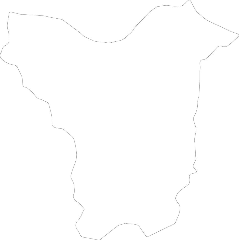 Lhuntshi Bhutan outline map vector