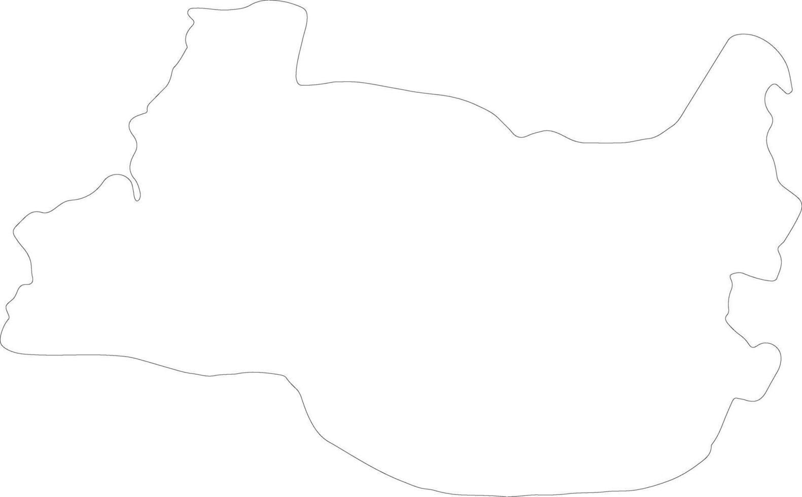 Los Rios Chile outline map vector