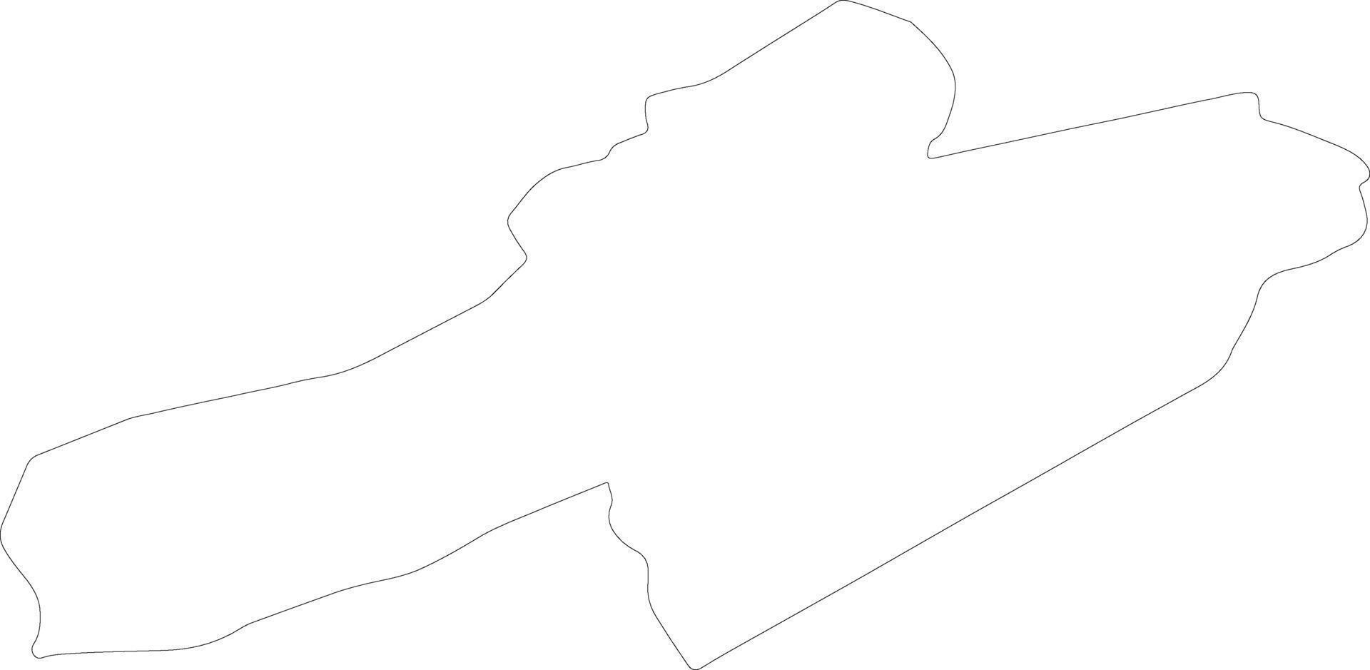 Neuchatel Switzerland outline map vector