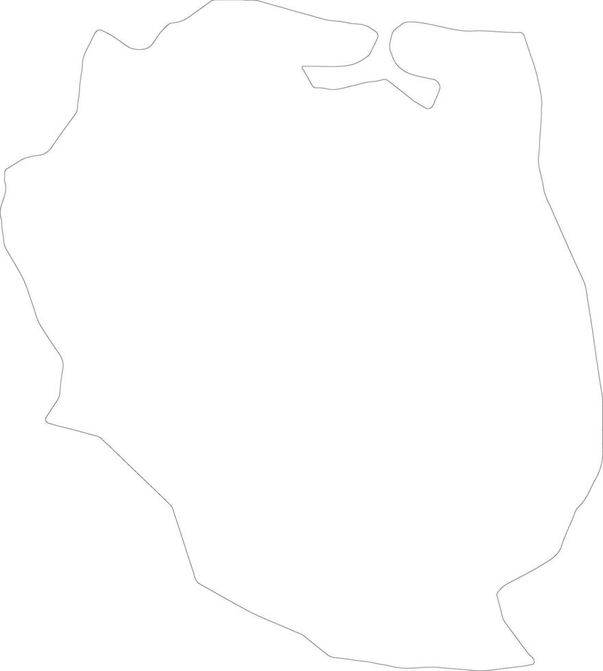 Nord-Est Haiti outline map vector