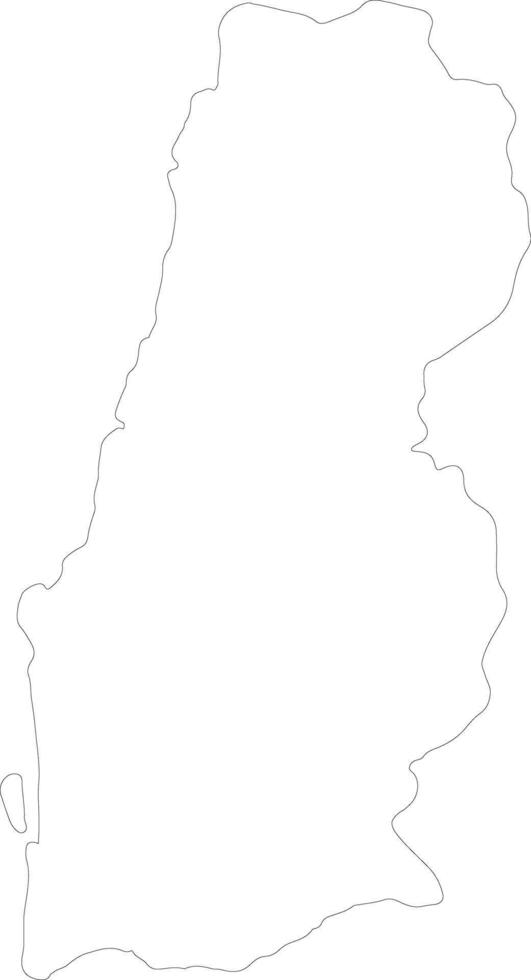 Namibe Angola outline map vector