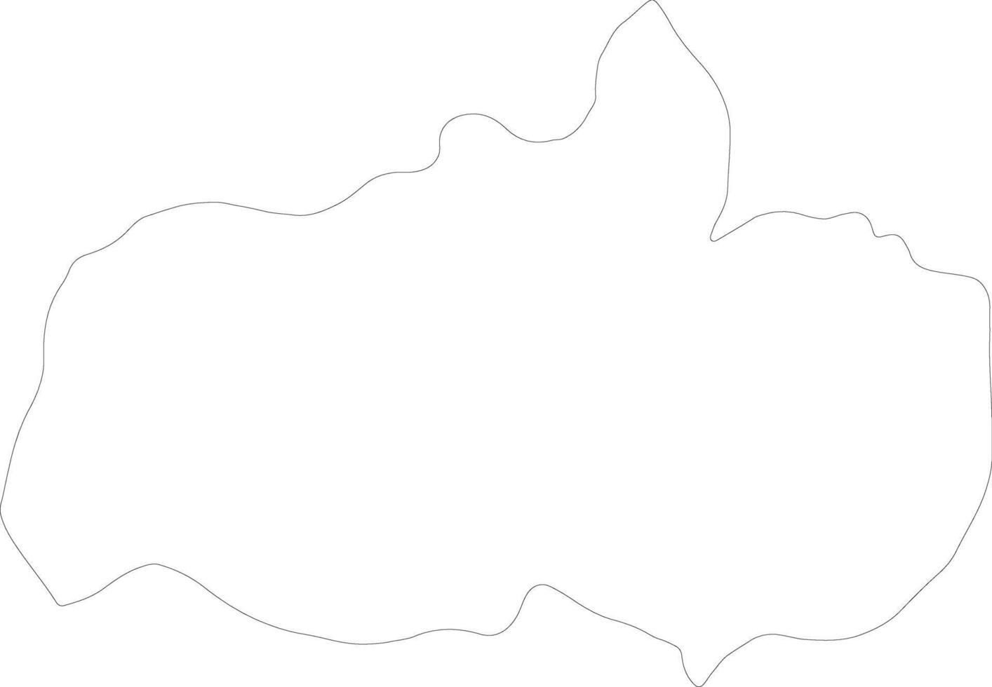 Napo Ecuador outline map vector