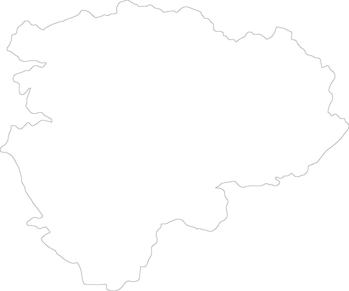 Orientale Democratic Republic of the Congo outline map vector