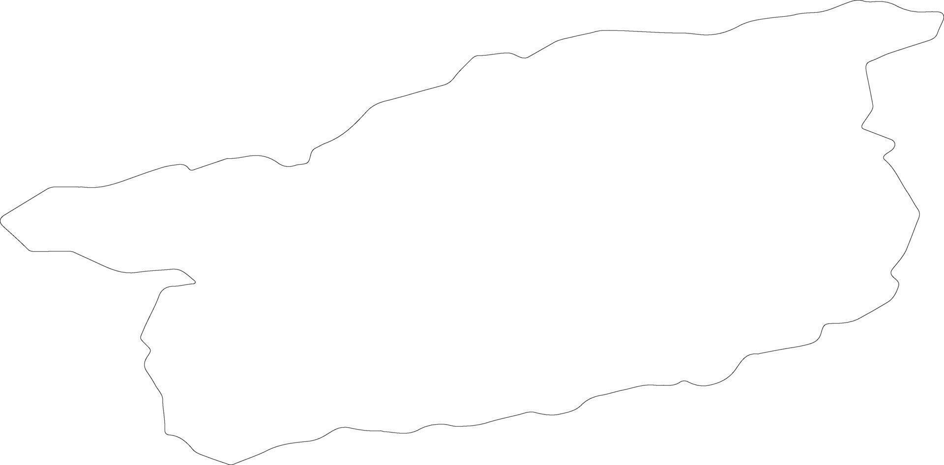 Omagh United Kingdom outline map vector