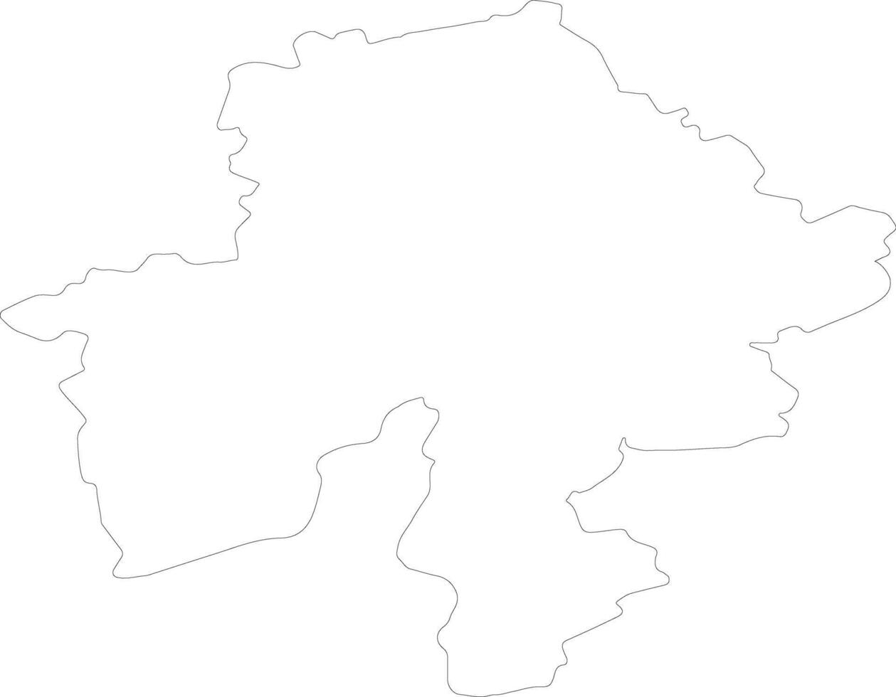 Namur Belgium outline map vector