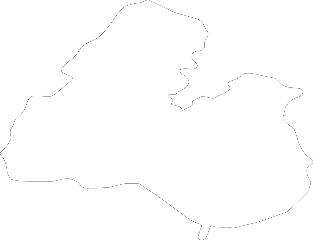 North Tipperary Ireland outline map vector