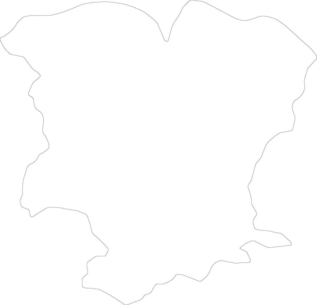 Mtskheta-Mtianeti Georgia outline map vector