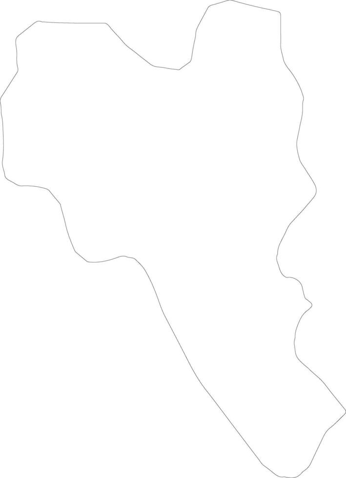 Noumbiel Burkina Faso outline map vector