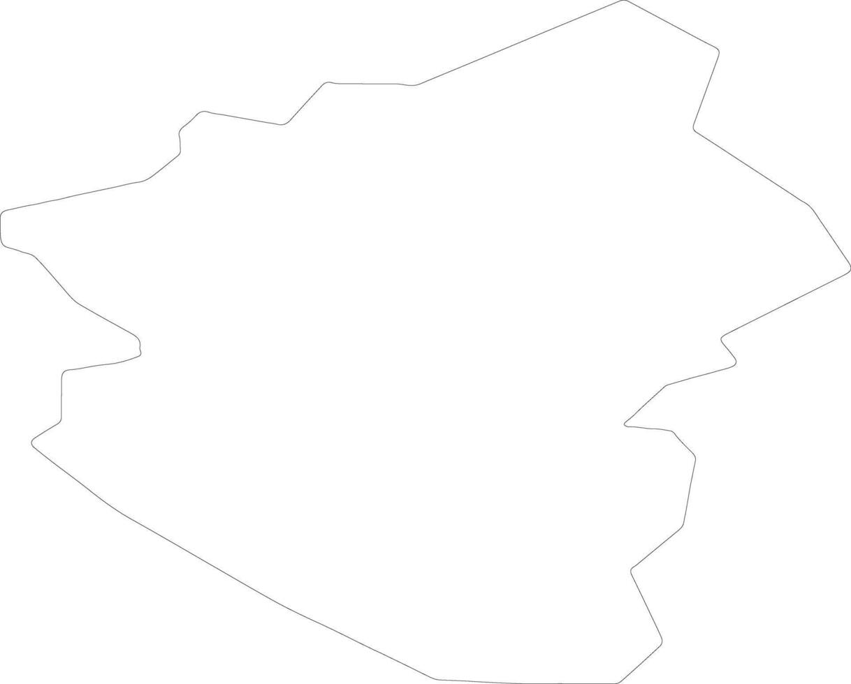 Milton Keynes United Kingdom outline map vector