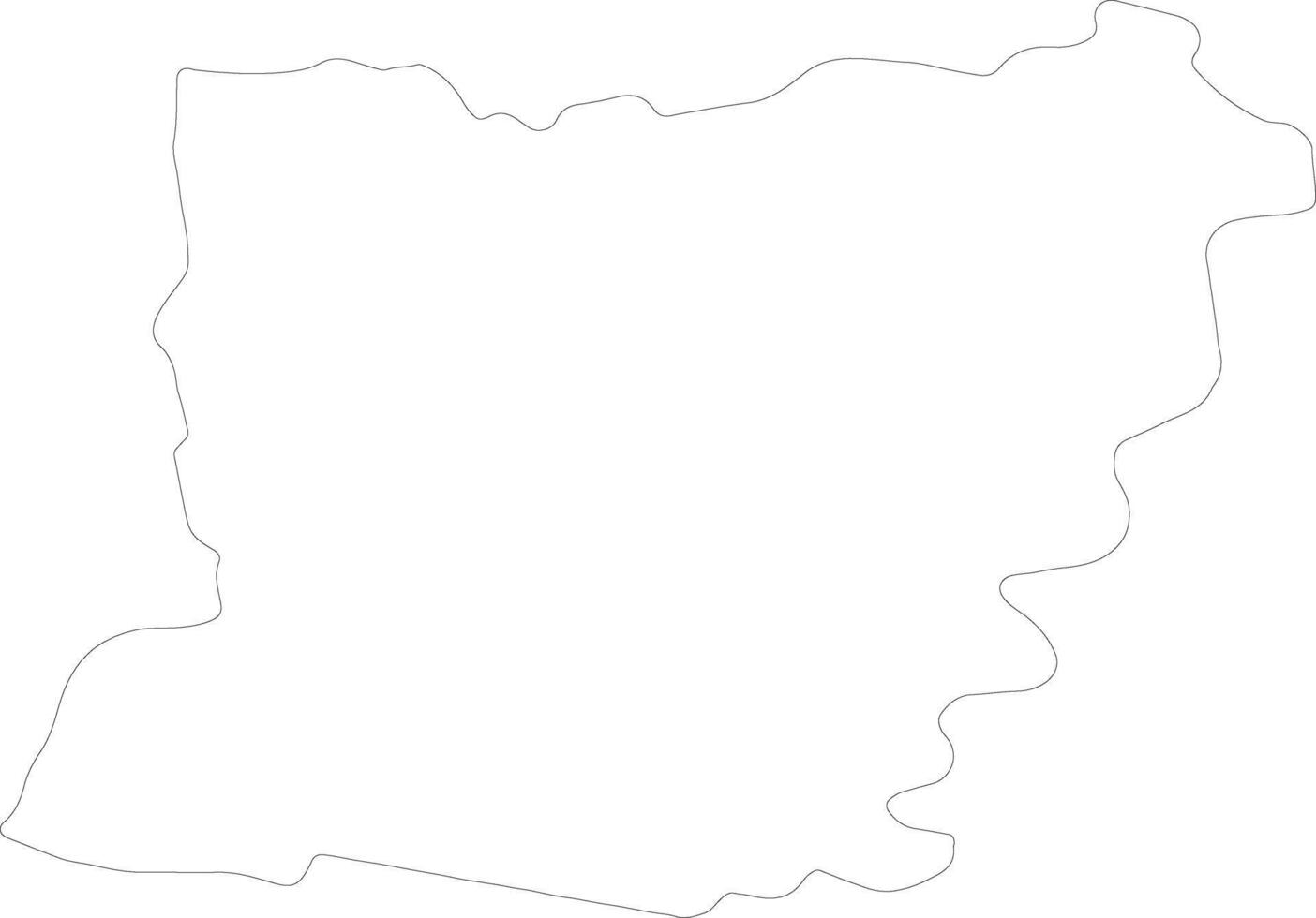 Mayenne France outline map vector