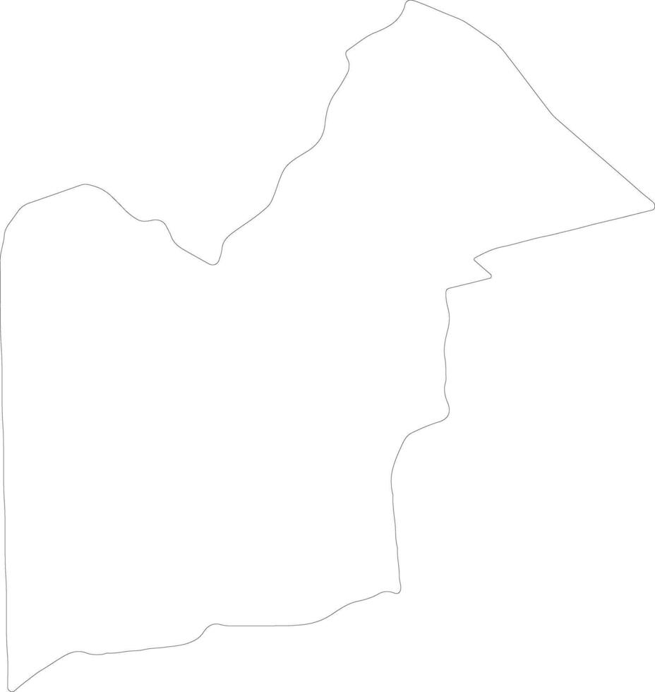 Orange Walk Belize outline map vector