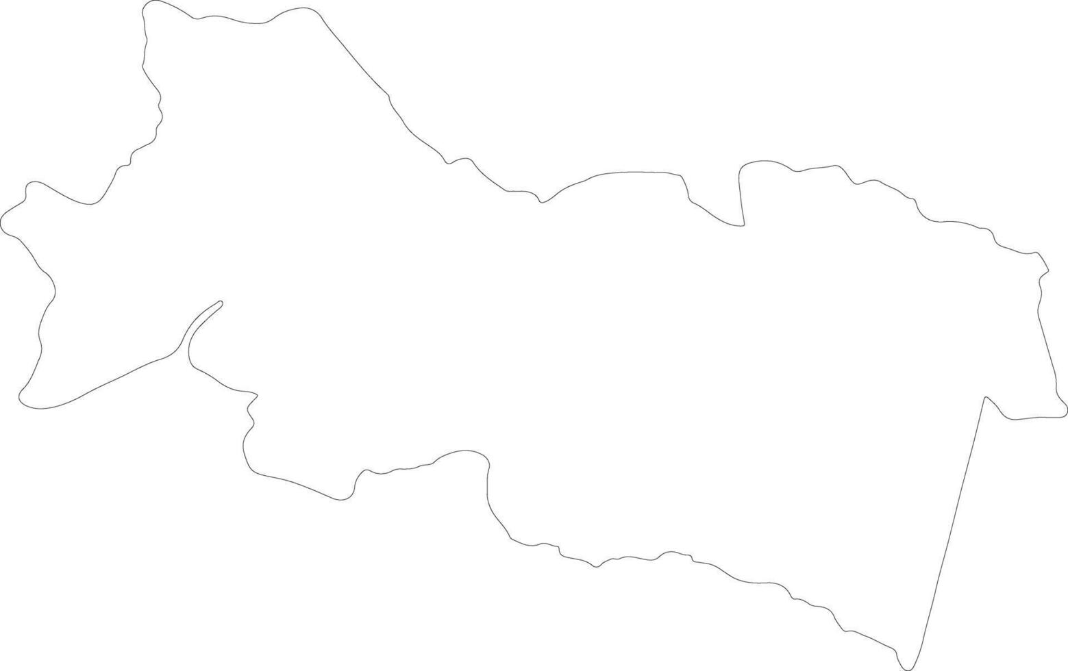 Orellana Ecuador outline map vector
