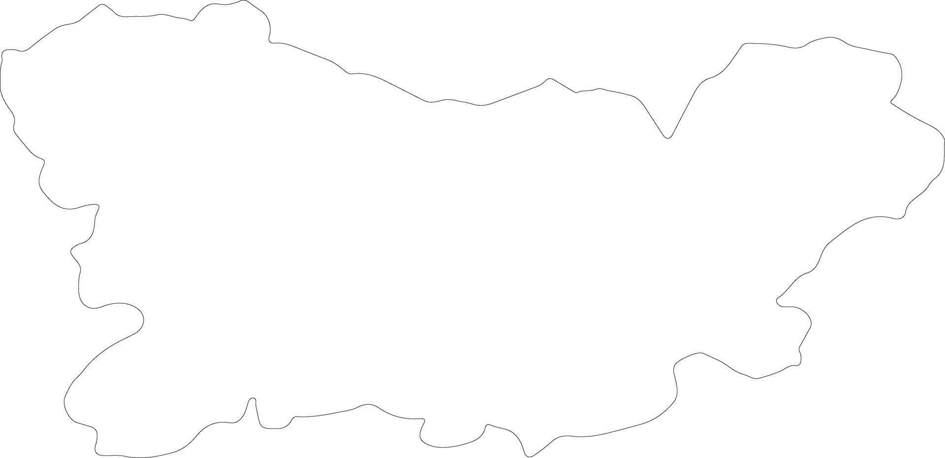 Orense Spain outline map vector