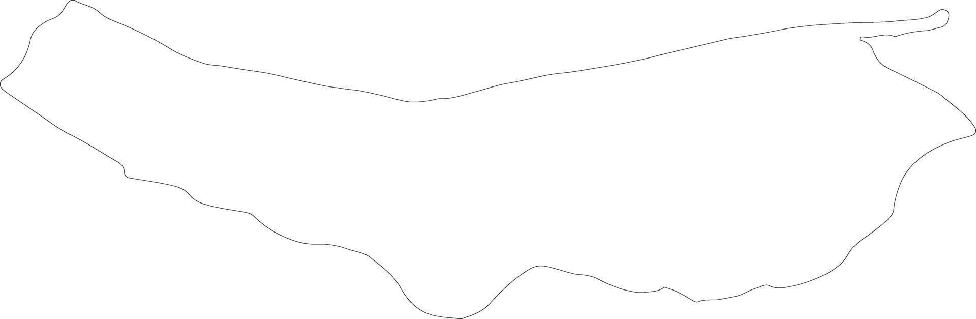 Mazandaran Iran outline map vector