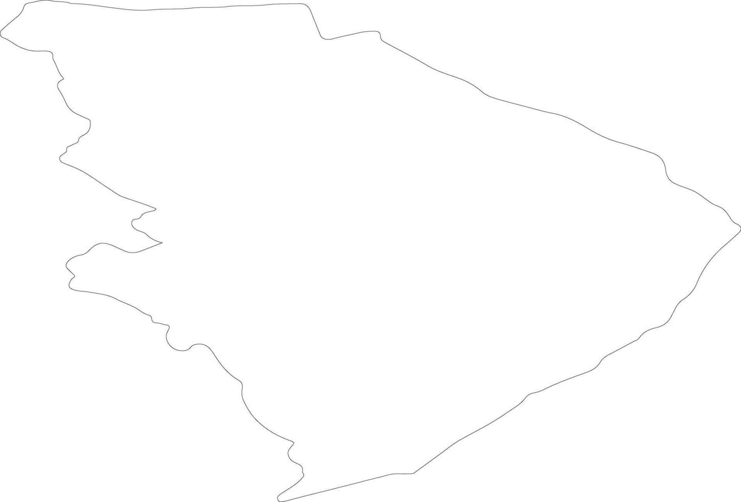 North Karelia Finland outline map vector