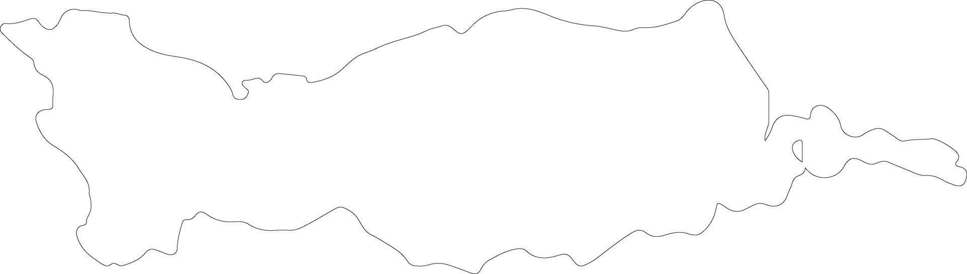nicosia Chipre contorno mapa vector