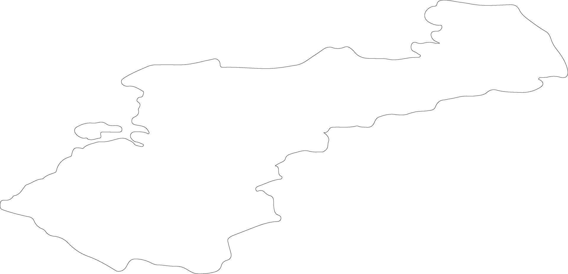 del Norte ostrobotnia Finlandia contorno mapa vector