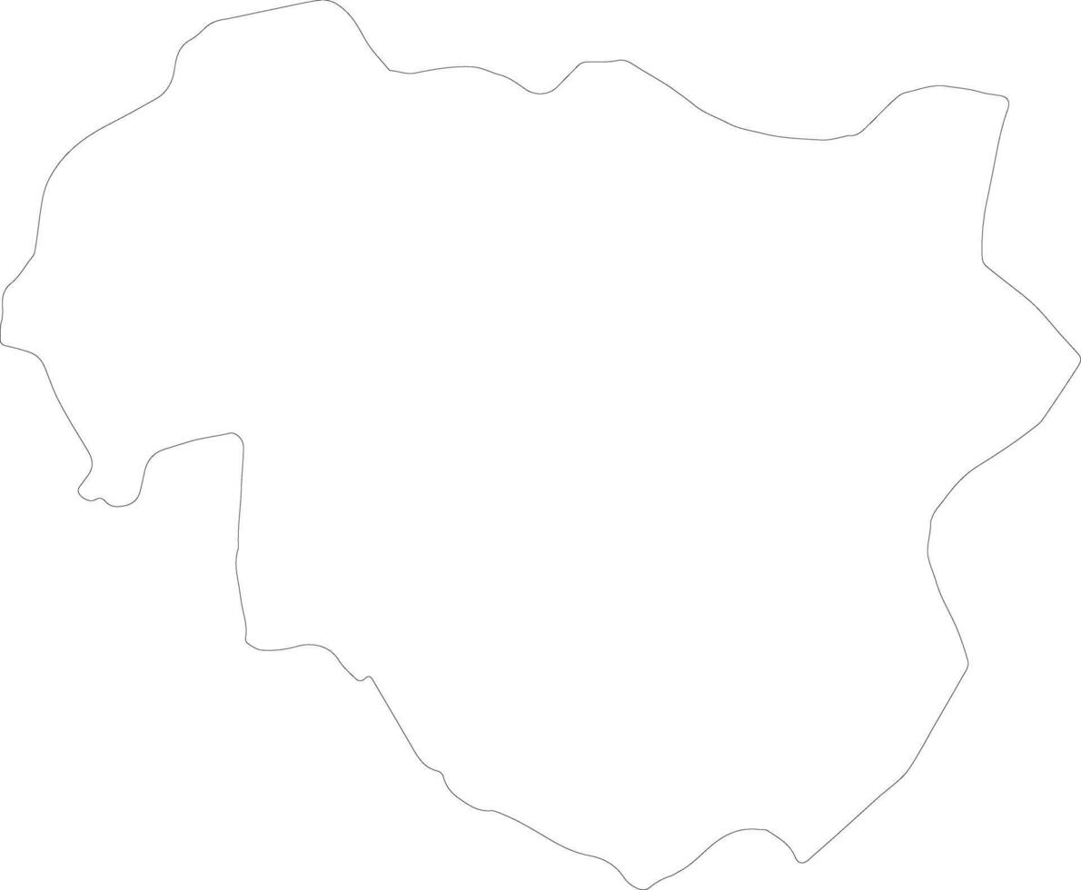 Nayala Burkina Faso outline map vector