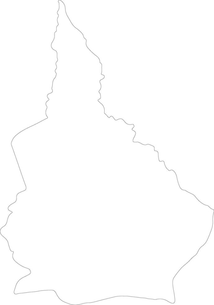 Nana-Grebizi Central African Republic outline map vector