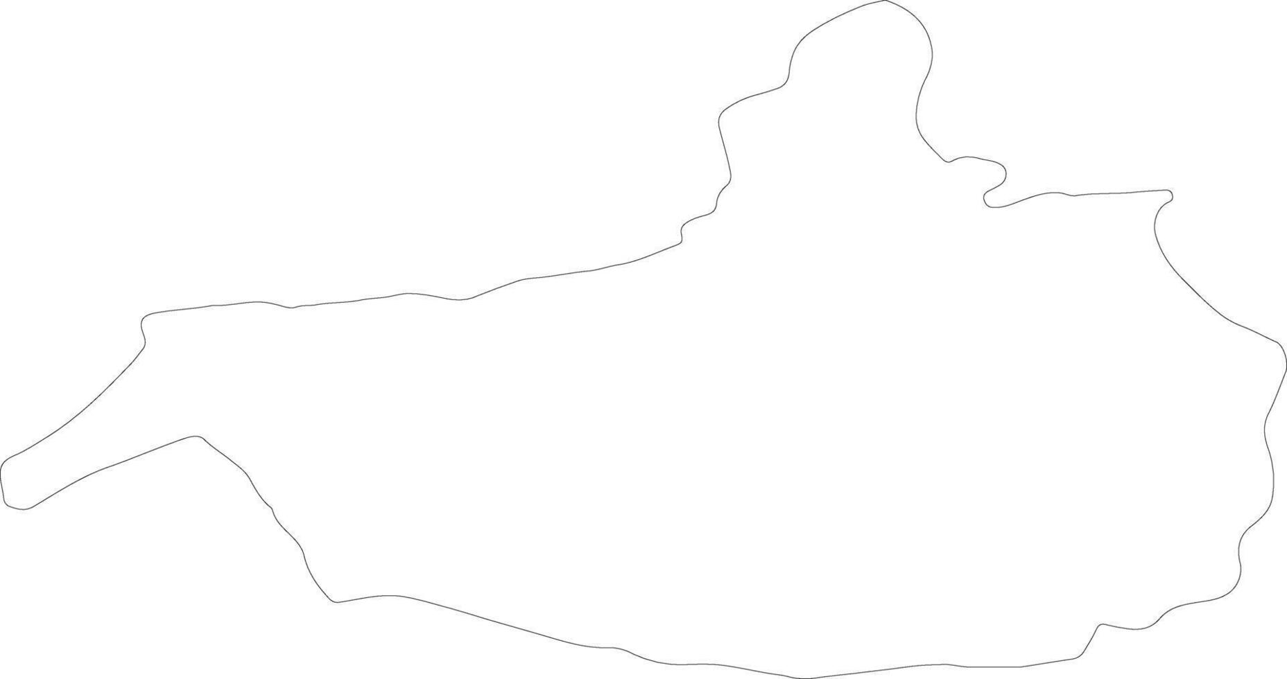 nangarhar Afganistán contorno mapa vector
