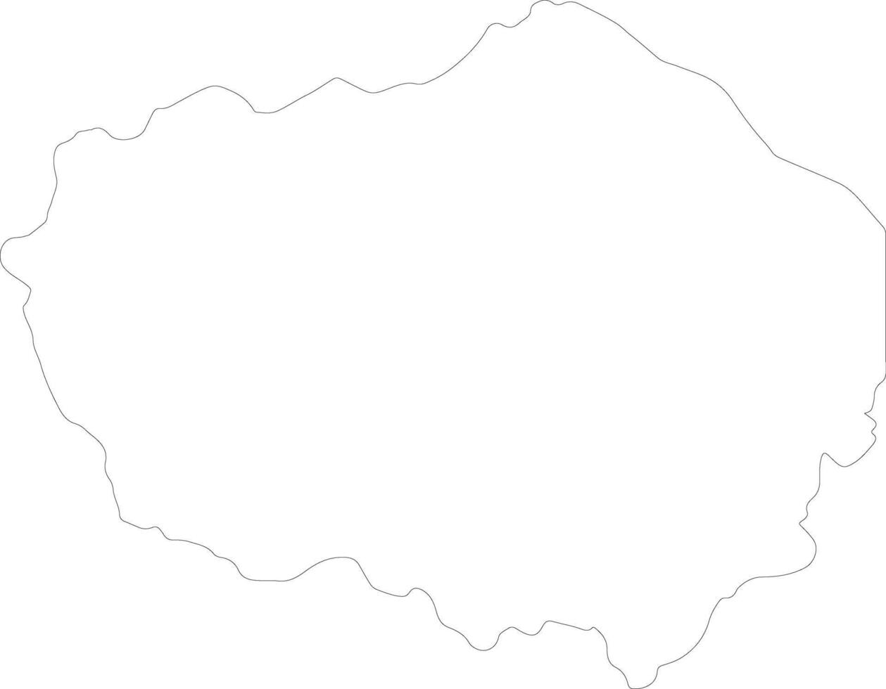 Olancho Honduras outline map vector