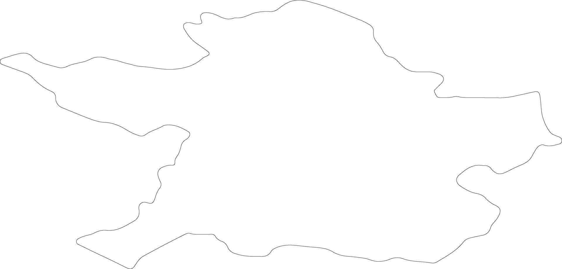 Meath Ireland outline map vector